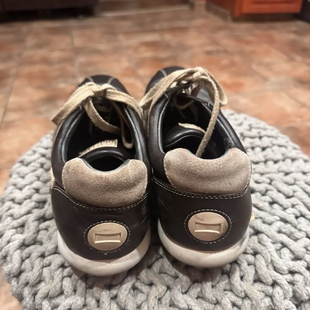 VTG CAMPER Pelotas Brown Leather Low Top Casual Sneakers Shoes Mens 46 US 12
